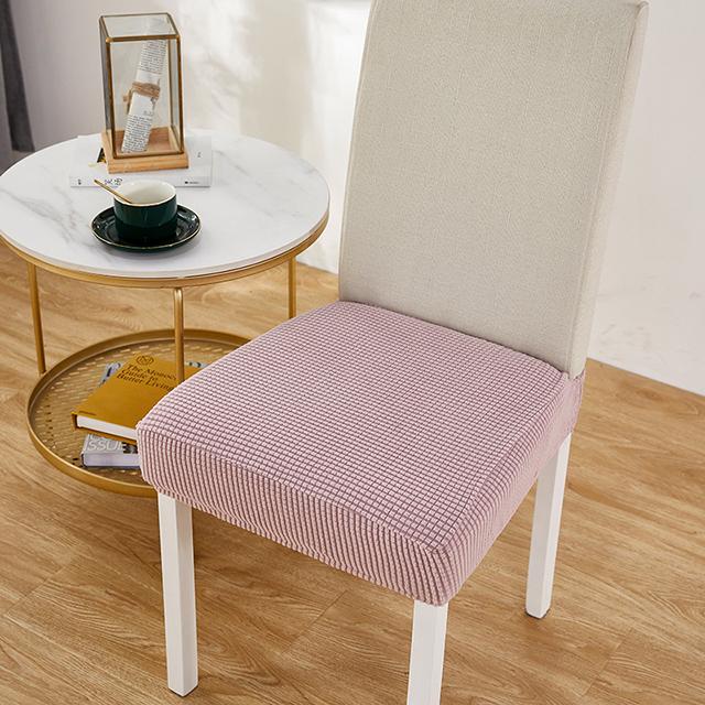 

Жаккардовый чехол на сиденье стула, эластичные чехлы для стульев, защита для стула для столовой, эластичные чехлы на стулья для обеденного стула 1 pcs розовый