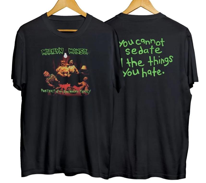 Винтажная футболка 1990-х годов Marilyn Manson Portrait Of An American Family Унисекс XXL