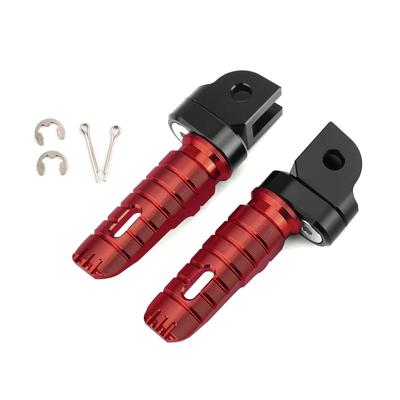 Artudatech Apoio para os Pés Dianteiro para Honda CB125R CBR250RR CBR1000RR CB600F CB1100/RS/SX Motocicleta Vermelho