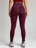 Naked yoga pants for women, high waist, hip lift, contrasting sports fitness pants, fashionable quick-drying tight trousers for women