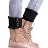 Button Cable Knit Wool Ankle Leg Warmers Women Short Boot Sock ToppersCozy Autumn WinterKnitted Foot Covers WarmShoe Accessories