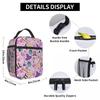Cute Witches Halloween Element Pattern Insulated Lunch Bag for Women Children Portable Food Boxes Thermal Lunch Box Tote