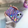 Suitable for Apple 16promax Water Ripple Phone Case 13/14, Iridescent Laser Case 12Pro Anti-drop 15 Protective Case