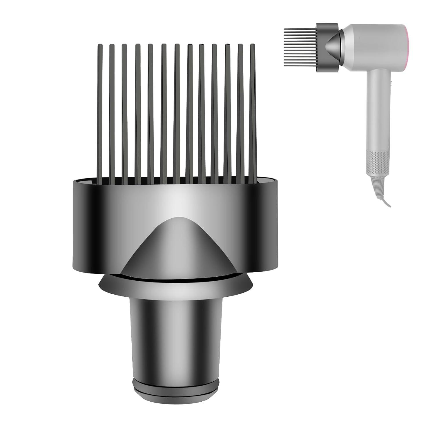

Wide Tooth Comb Attachment for Dyson Supersonic Hair Dryer HD01 HD02 HD03 HD04 HD08 чёрный