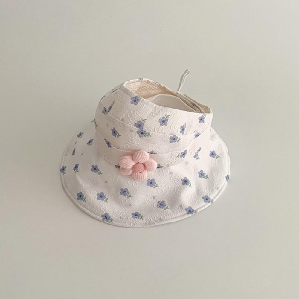 Wide Brim Empty Top Kids Sunhat Cotton Children's Fisherman Hat Cute Baby Sun Shading Hat  Baby