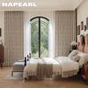 1PC NAPEARL Vintage Elegant Rose Blackout Curtains, French Countryside Style Thick Curtains for Bedroom Living Room Home Decor