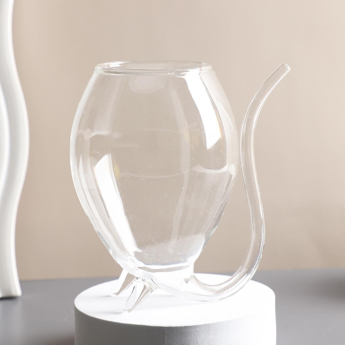 Creative Vampire Straw Cups, Long Mouth Crystal Glass Cup, Bar Accessories, High Beauty Cocktail Glass, Octopus Wine Glasses As shown прозрачный