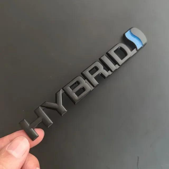 3D Metal Hybrid Logo Side Fender Rear Trunk Emblem Badge Car Sticker Decals For Toyota Prius Camry Crown Auris Rav4s TRD