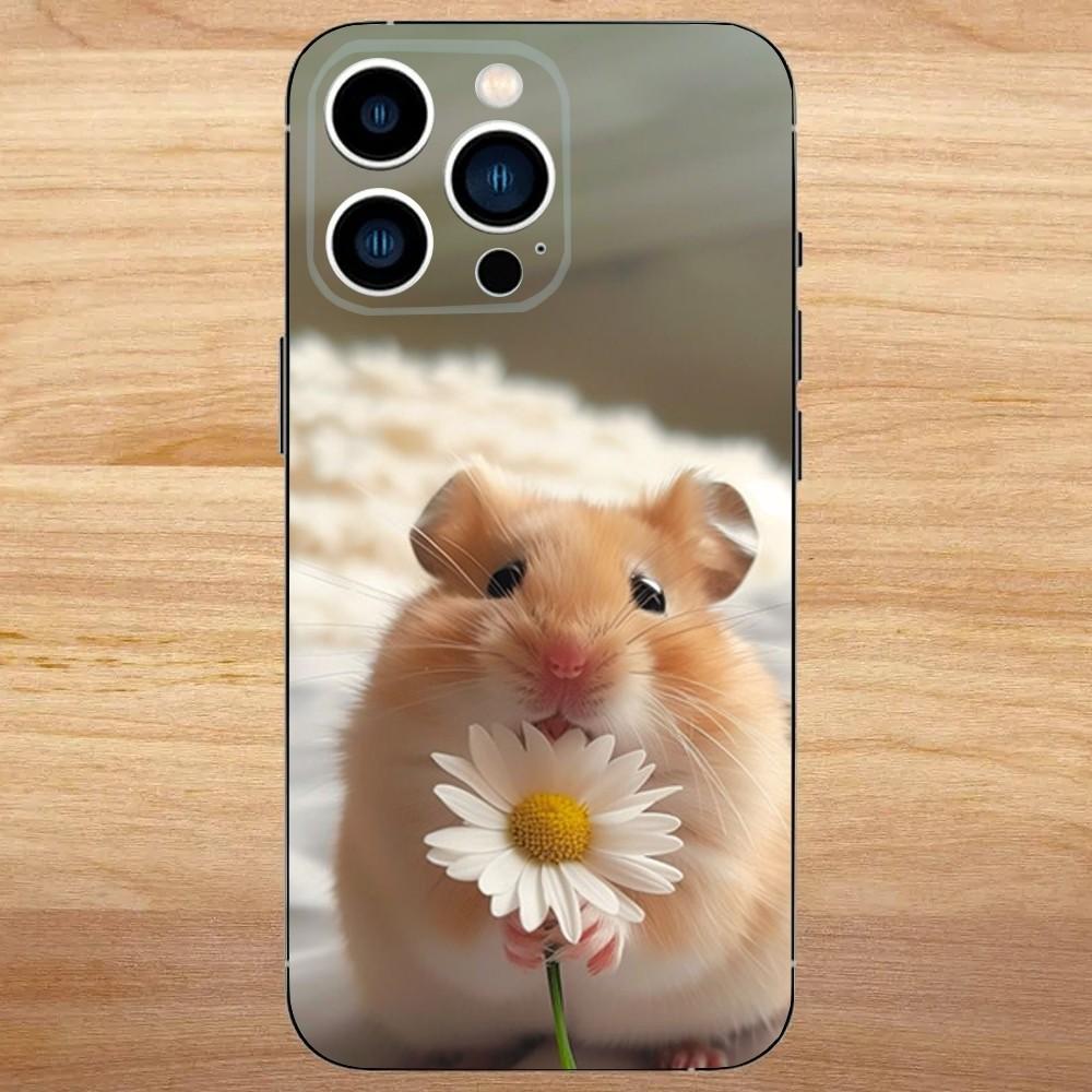 

Cute Mouse Rat Hamster Phone Case For iPhone 16,15,14,13,12,11,Mini,Pro,SE,MAX White Matte Shockproof Cover iPhone12mini