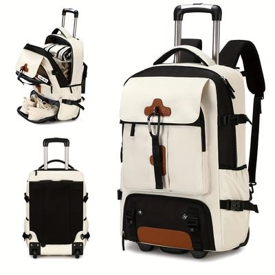 JYL Laptop bag,Cross Border Wholesale Rolling Backpack Oxford Light Large High End Travel Hiking Bag