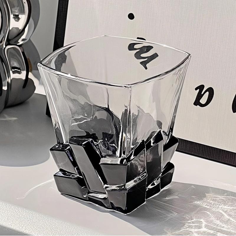 280ml Handbemaltes Whisky-Tumbler - Künstlerisches Eis-Freundliches Design, Luxus-Limited-Edition-Glas für Cocktails & Kalte Getränke