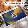 Personalized Crystal Velvet Carpet Fenerbahçe FC Pattern Non Slip Floor Rug