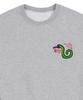 GRAVER [Unisex] Good Snake Sweatshirt_Gray