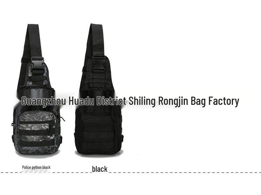 Camouflage Canvas Cycling Crossbody Bag - Outdoor Tactical Chest Pack