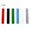 50pcs Bulk Building Blocks Smooth 1x6 Figure Blocks 11 Colors Learning Imaginative Playthings Ideal for Children Size Fitting Including 6636