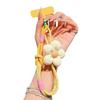 Canvas Multifunctional Mobile Phone Wrist Lanyard Featuring Cute Floral Design for Secure Everyday Carry and Activity