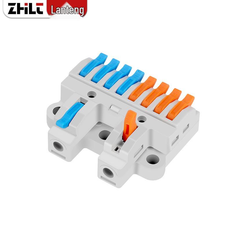 220V Quick Wiring Terminal Block: 2-In/4-Out/6-Out Wire Connector Splitter