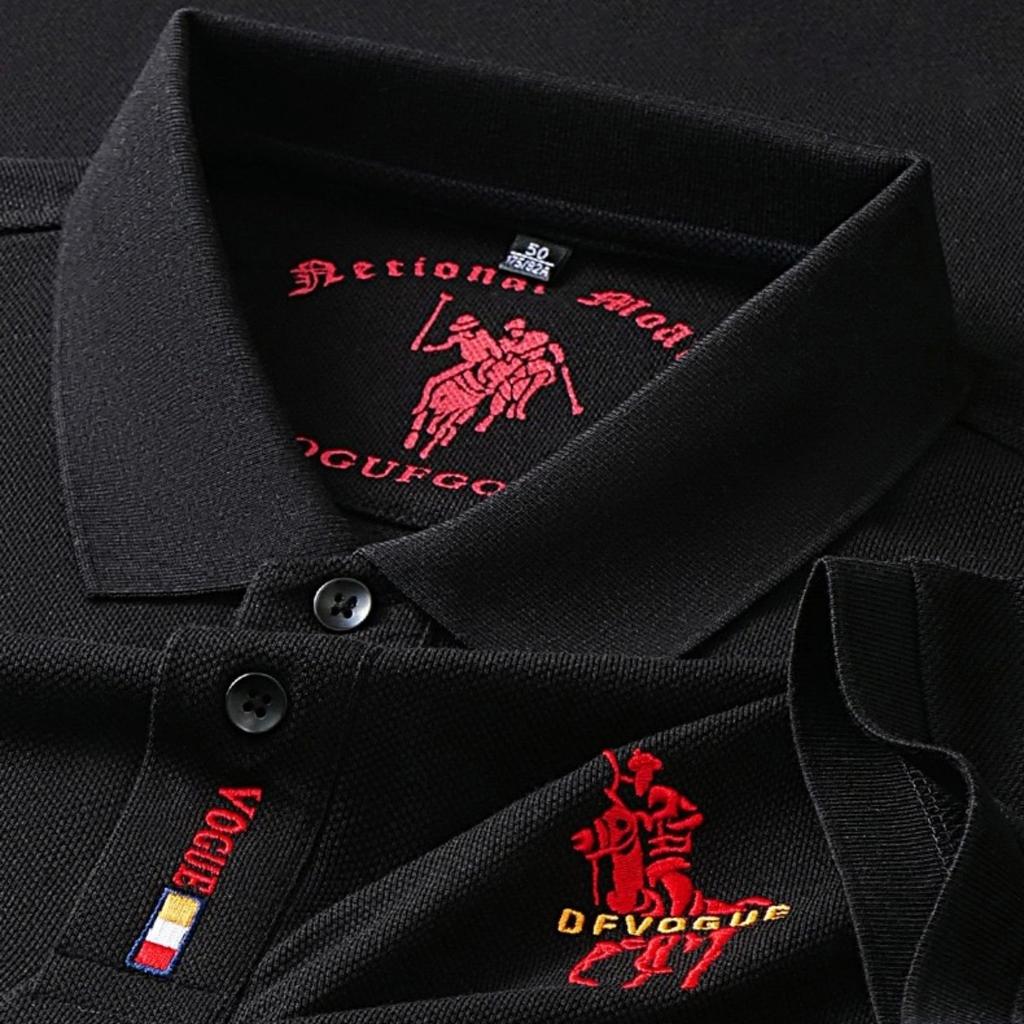 Trend Hub Polo Shirt New Men's Short-sleeved Polo Shirt Mens Embroidery Casual Business Polo Shirt