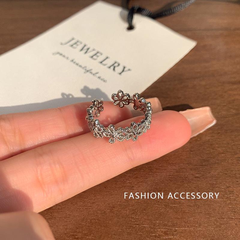 Bague ouverte polyvalente style coréen: Tempérament Élégant, Design de Personnalité Simple pour Femmes et Couples