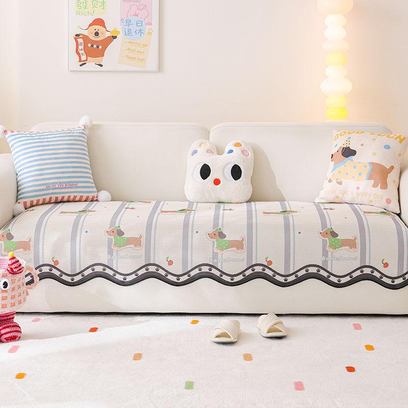 Dopamine Special-Shaped Sofa Cushion Summer New Four-Season Universal Irregular Cover Towel Combination Sofa Seat Cushion