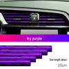 U-Shaped Decorative Car Air Vent Clip: Electroplated Bright Strip for Creative Interior Modification