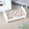 1/12 Casa delle Bambole Miniatura Letto in Legno con Cuscino Mobili Camera da Letto Casa delle Bambole