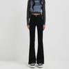 High waist micro-flared jeans women's autumn and winter slim fit and thin small elastic straight mopping horseshoe pants tide