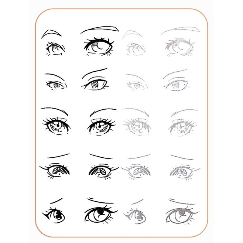 Animes Character Line Art Drawing Book Reusable Tracing Sketchbook For Aspiring Artists