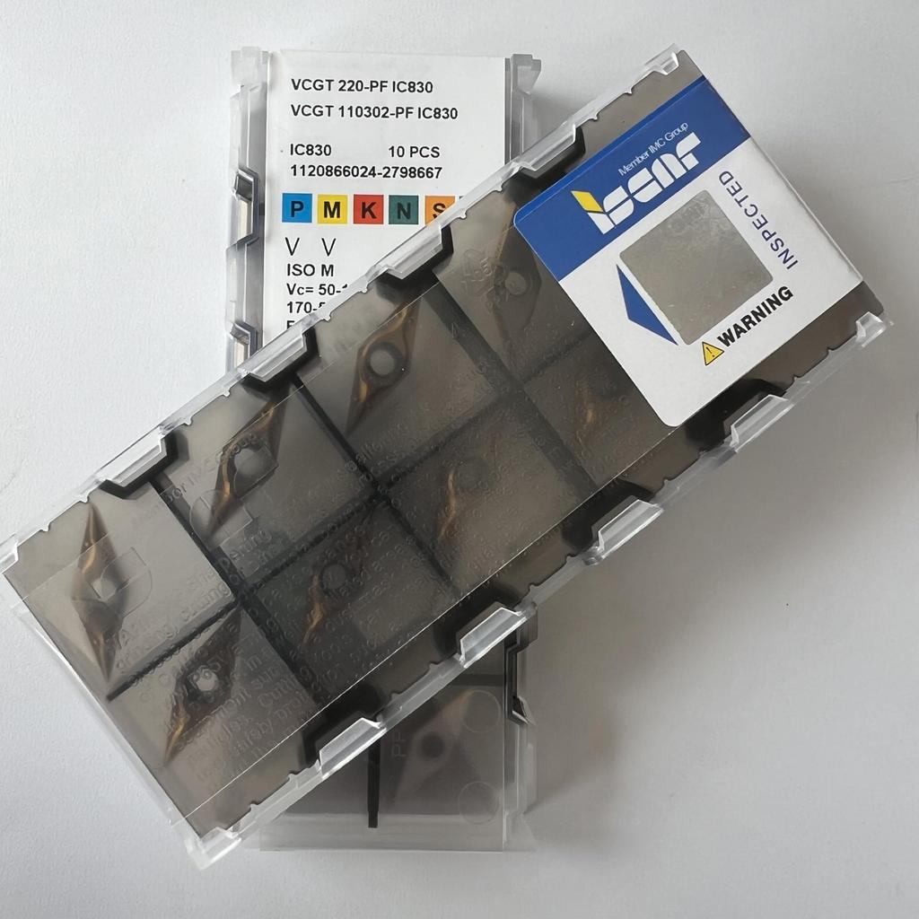 ISCAR / VCGT110302-PF IC830 / Industrial indexable carbide inserts 10 Pcs
