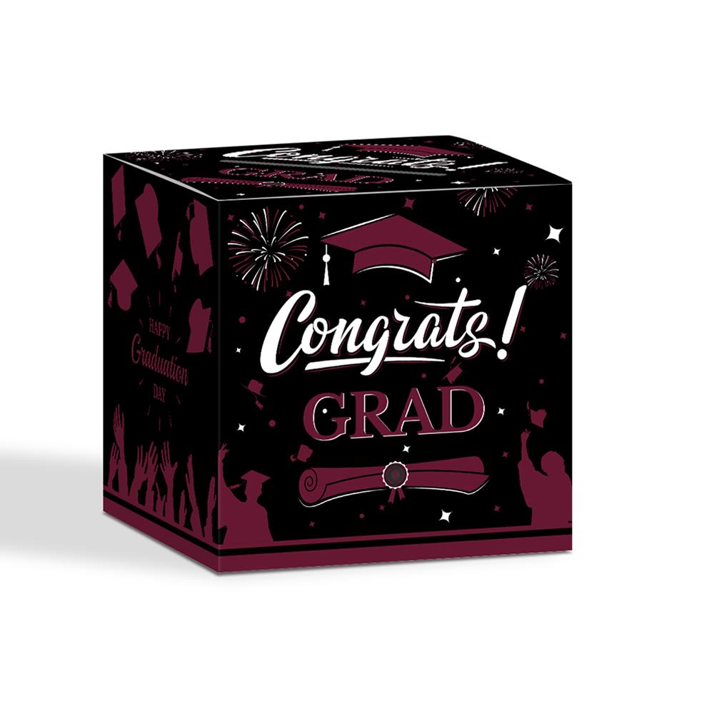 Graduation Voting Box Black Golden Class of 2025 Congrats Grad Card Box Set Congratulations Graduation Party Decoration Gift Box