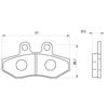 Daytona Motorcycle Brake Pad Red Pad (Semi Metal Pad) Cygnus X1255UA/28S/1YP1(03-13) Cygnus X125SR/FI5UA/28S(04-12) etc. Front 79852 Thread No.:68