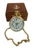 Nautical Antique Brass Pocket Watch with Box Gift For Occassion
