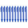10Pcs Retractable Ballpoint Pen Plastic Ballpoint Pen Press to Open Close Ergonomic Grip Writing Pen for Students
