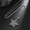 Pentagram Clothing Men's Gothic Style Skull Pendant Pendant Necklace