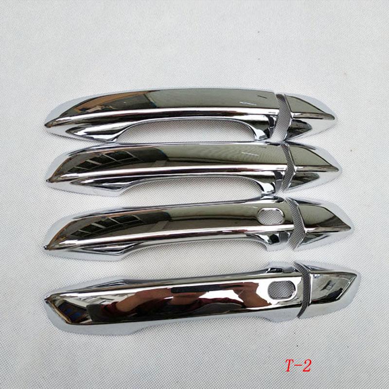 Para Volkswagen New Tiguan MK2 2017 2018 Capa Cromada da Maçaneta da Porta Adesivos de Estilo de Carro Acessórios e Peças Automotivas 8