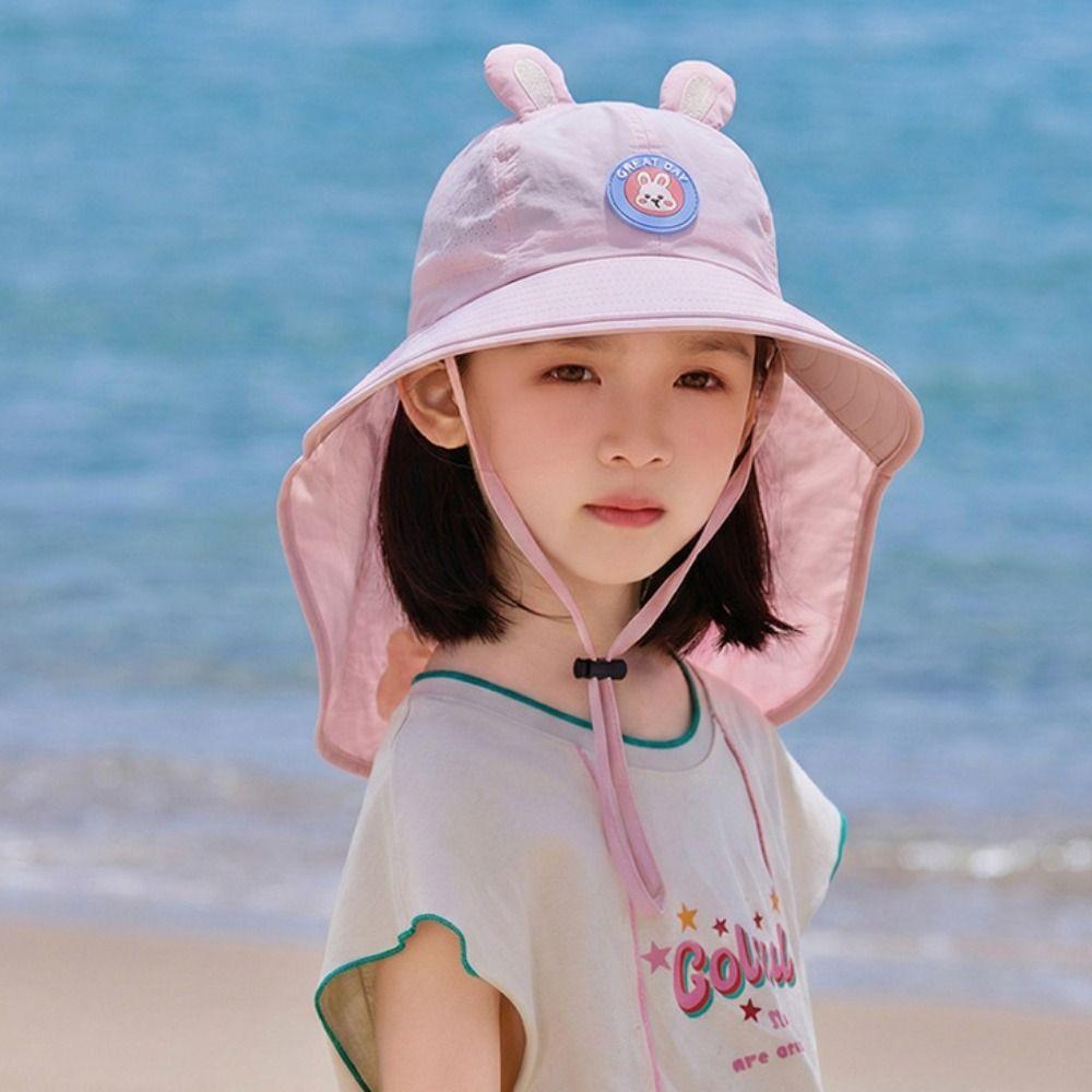 Whistle~ Extended Shawl Kids Whistle Sunscreen Hat Sun Protection Summer Sunshade Hat  Spring