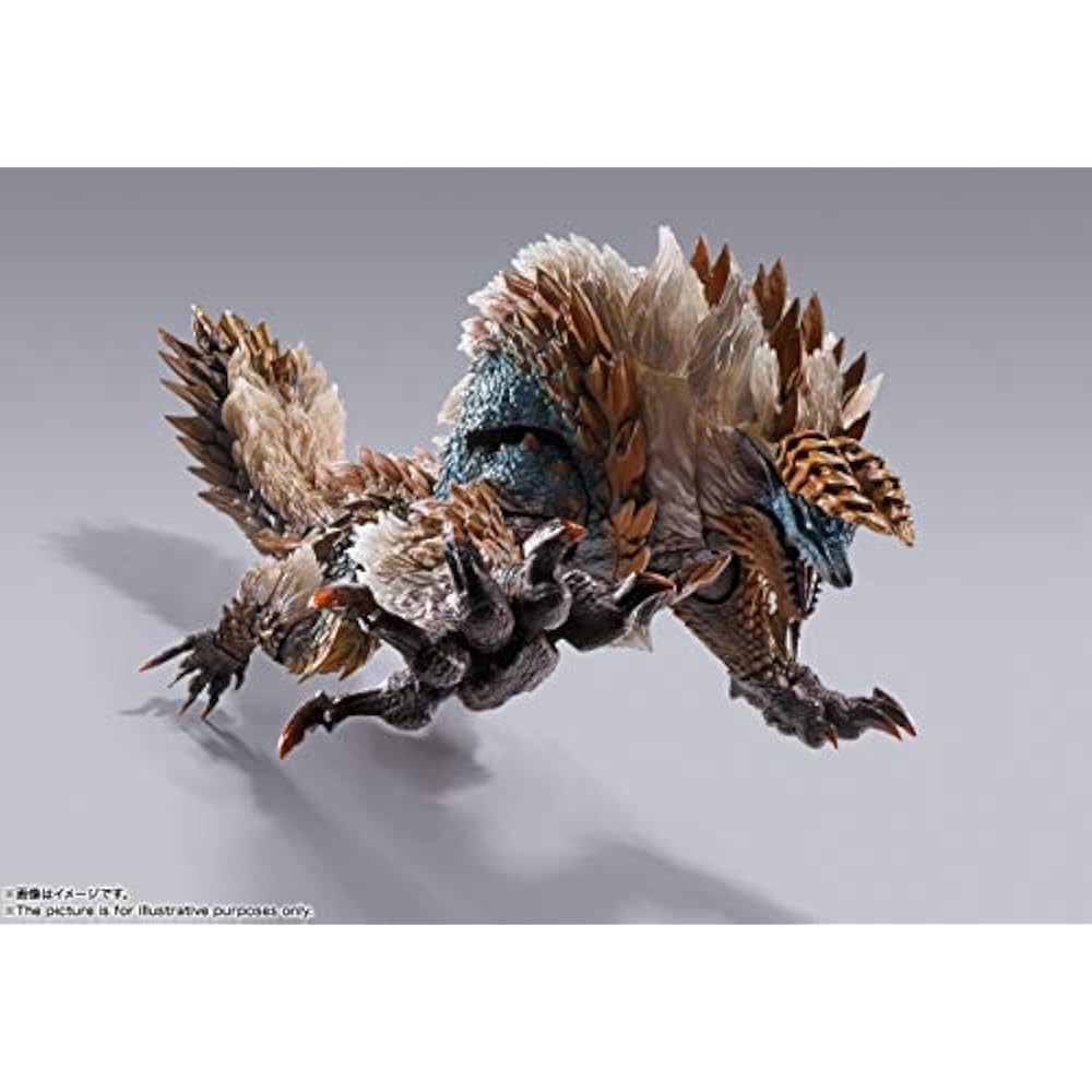TAMASHII NATIONS S.H. Monster Arts Monster Hunter World: Iceborne Jinooga approx. 285mm ABS & PVC...