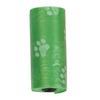 5 Rolls Paw Print Dog Poop Cat Waste Shit Bags Outdoor Home Clean Garbage Pouch