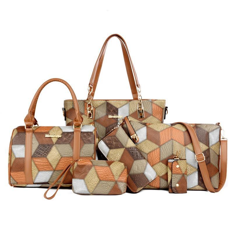 Multi-piece set of large-capacity women's handbags for commuting to work oblique span women's new child and mother bags shoulder bags