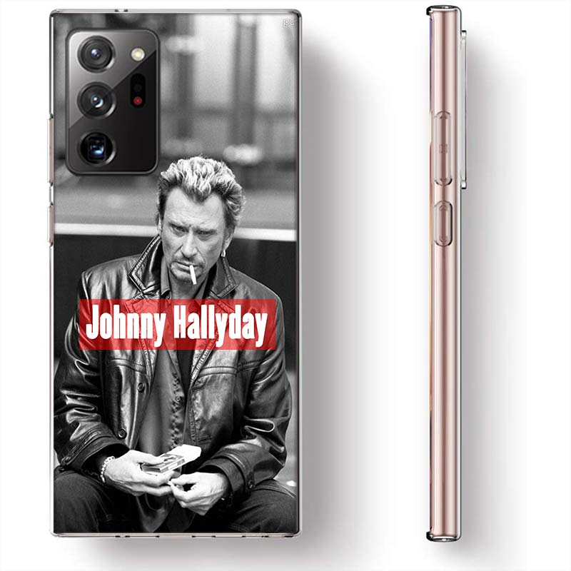 Johnny Hallyday Music Black Phone Case for Samsung A17 A37 A57 A55 A35 A25 A15 A54 A14 A24 A34 A13 A23 A33 A53 A07 A05S A04S A03