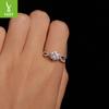 D Color 1 Carat Mozzarella Diamond Ring Wedding Ring, Timeless Elegance S925 Sterling Silver Engagement Ring