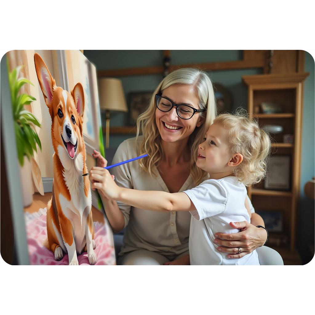 Paint By Number Picture 40X50 Cm Massido Corgi Dog