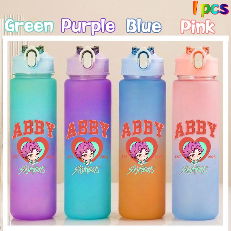 750ML KPop Demon Hunters HUNTR/X Rumi Mira Zoey Jinu Colore Degradé Tazza Acqua Bambino Borraccia con Cannuccia Saja Ragazzi Tigre Regalo