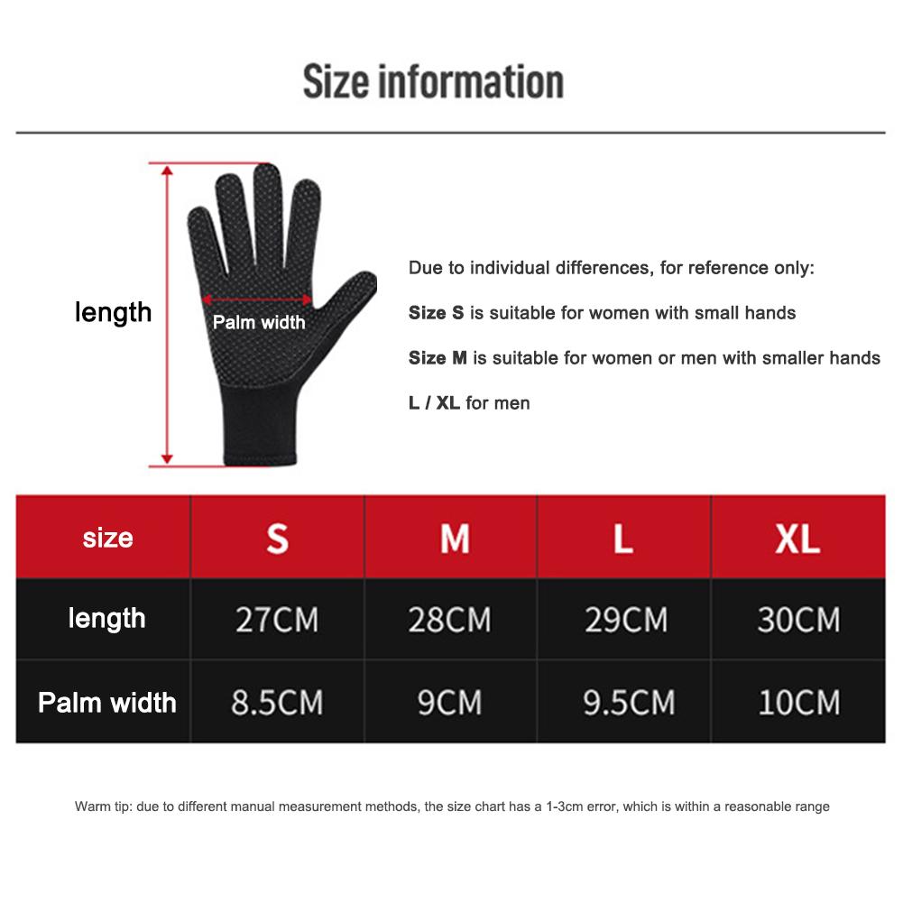 3mm Scuba Diving Gloves Anti Slip Five Finger Dive Gloves UV Protection Surfing Gloves for Diving Snorkeling Surfing