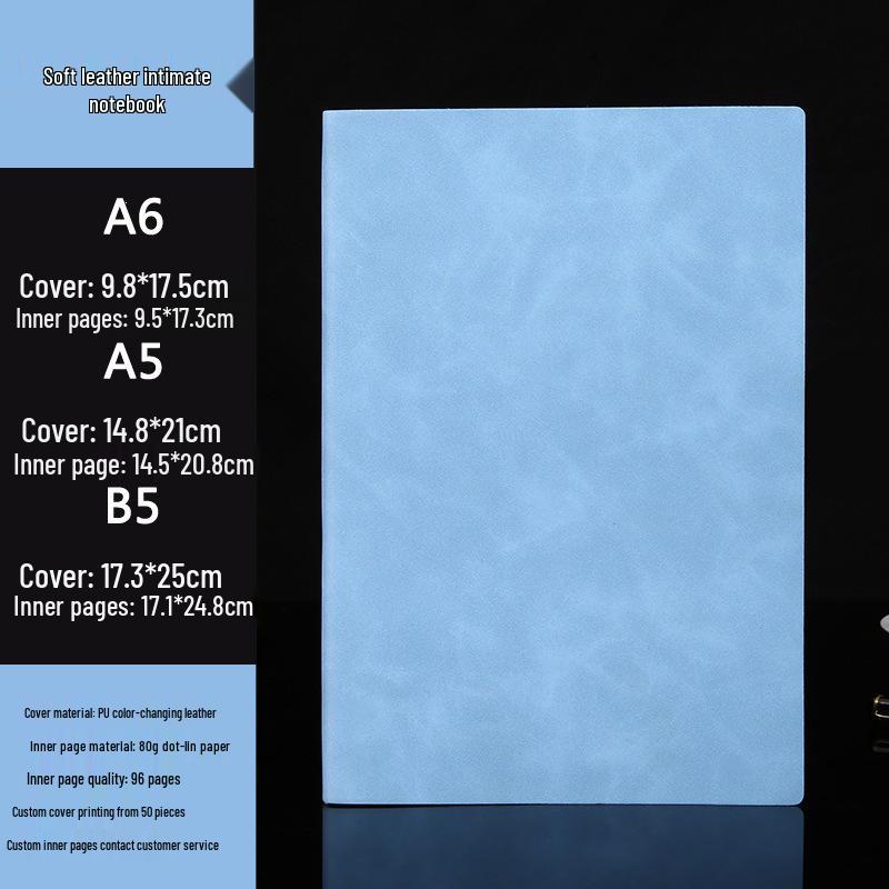 Customizable A5 Notebook & B5 Planner for Students and Business Meetings