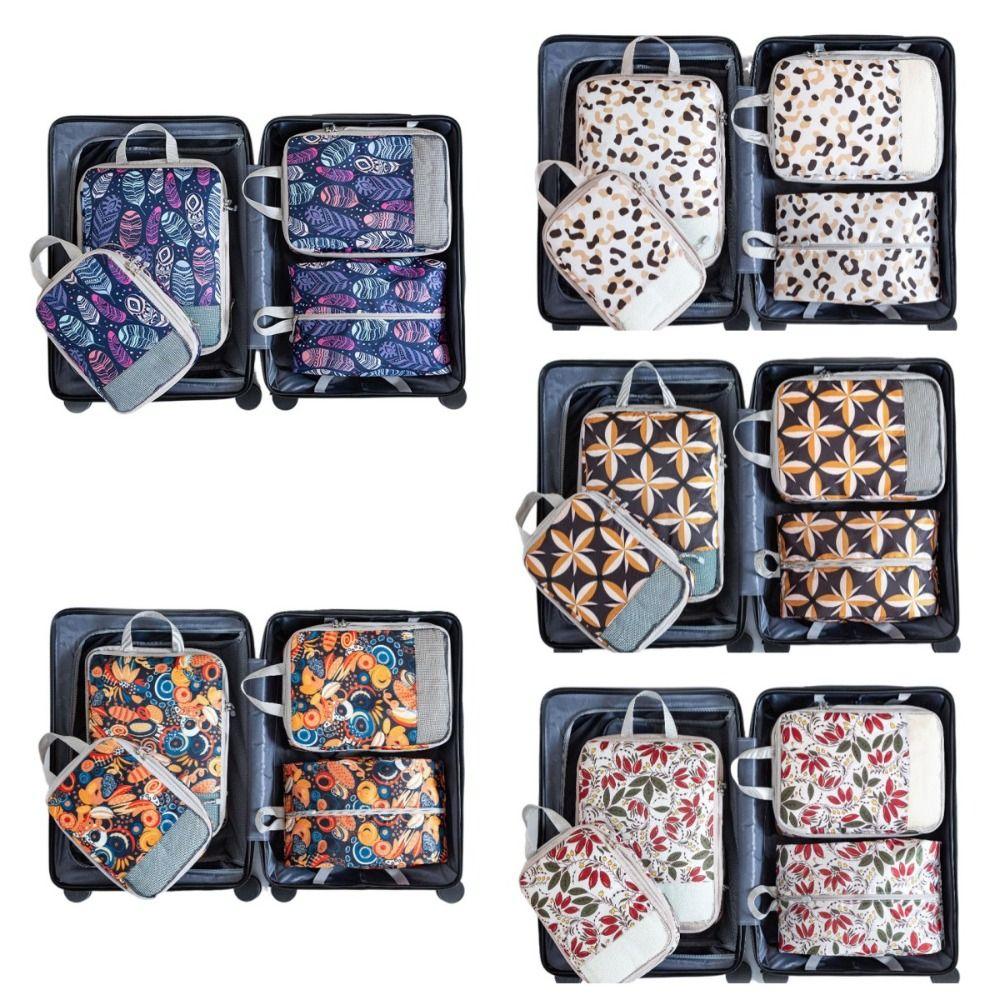 4pcs/set Large Capacity Compression Storage Bag Foldable Travel Packing Organizer Underwear