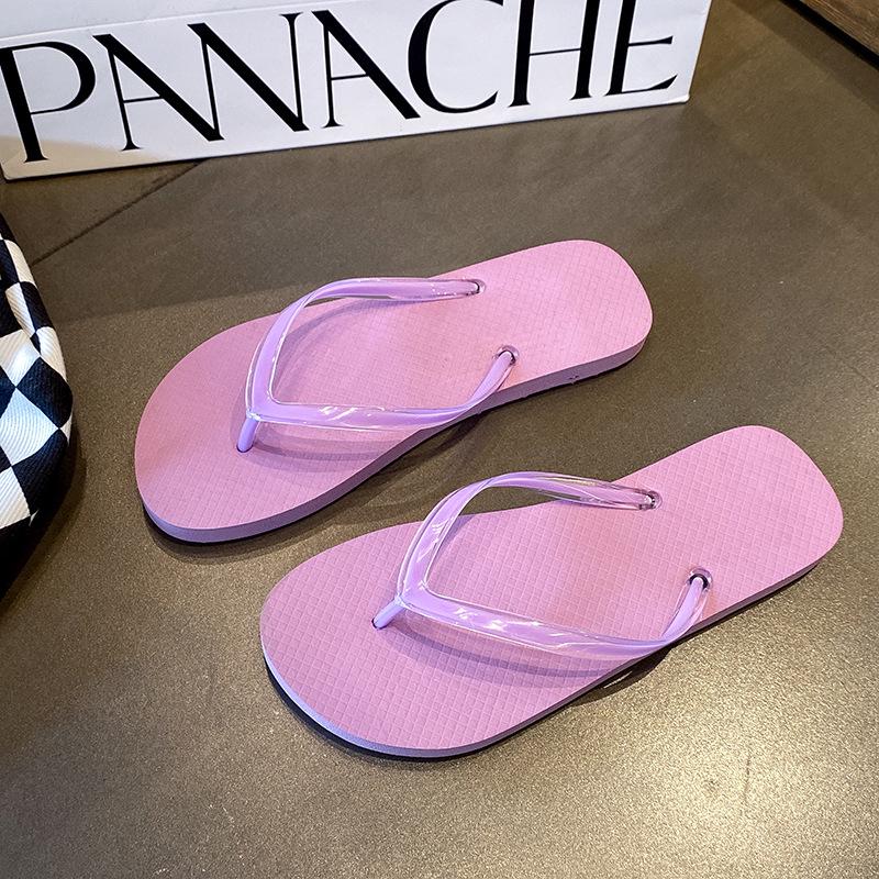 Korean Style Cute Non-Slip Women's Summer Flip-Flops - Trendy Wearable Beach Sandals for Students