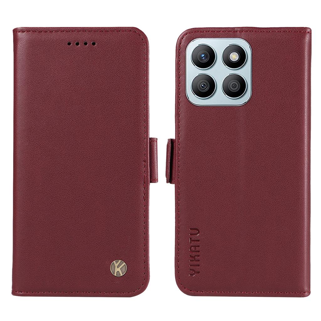 YIKATU YK-003 For Honor X8b 4G Phone Case Side Magnetic Clasp Wallet Cover