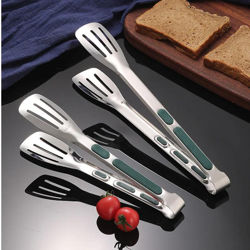 Long Handle Non-slip Food Tongs Cookware Bbq Kitchenware Utensils for Kitchen Meat Salad Steak Food Clip Tools Gadgets Dining