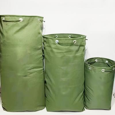 Borsa portaoggetti in tela resistente con chiusura a doppia coulisse - perfetta per attrezzatura da campeggio e attività ricreative all'aperto